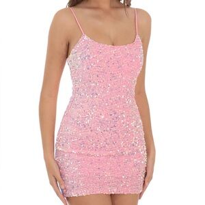 Lucy in the Sky Pink Sequin Mini Dress